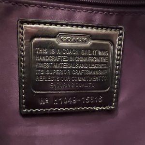 Coach black & silver purse